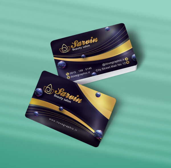 کارت ویزیت آرایشگاه زنانه طرح 02