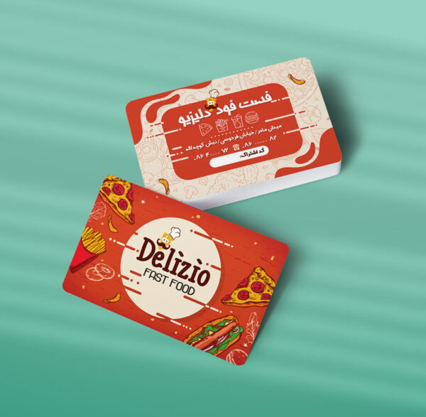 کارت ویزیت فست فود طرح 01
