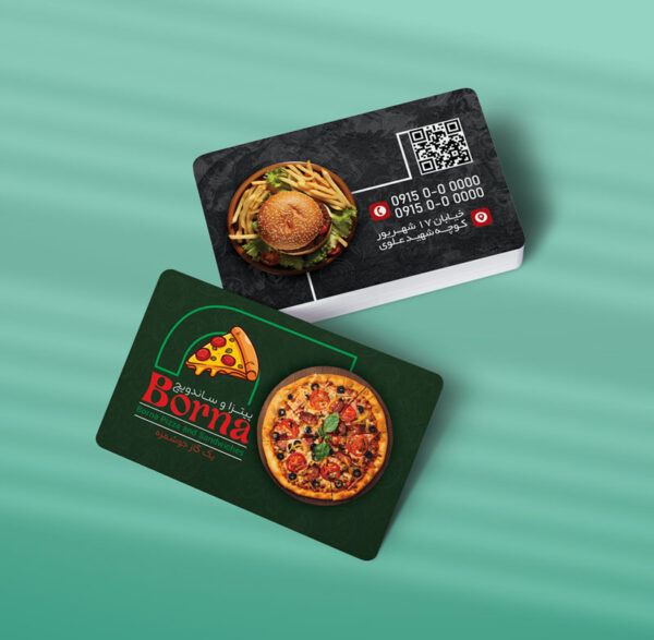 کارت ویزیت فست فود طرح 06