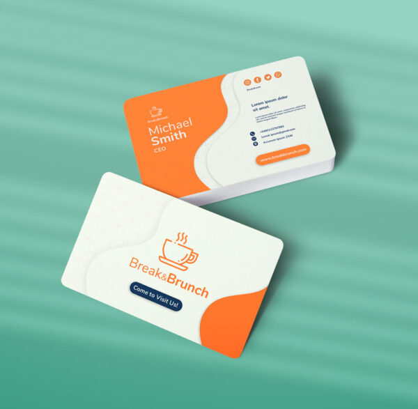 کارت ویزیت کافه طرح 07