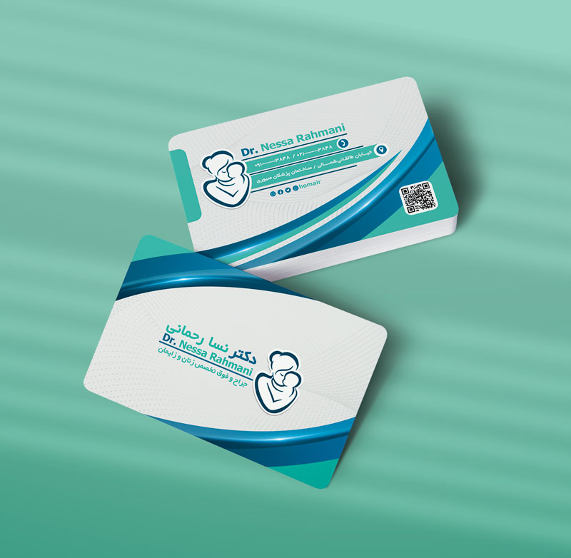 کارت ویزیت متخصص زنان طرح 02