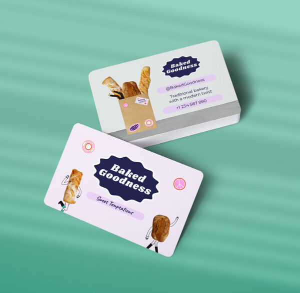 کارت ویزیت نان فانتزی طرح 06