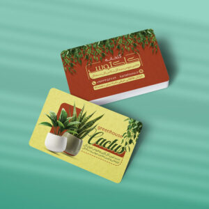 کارت ویزیت گلخانه طرح 01