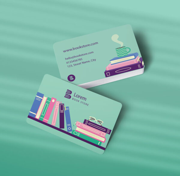 کارت ویزیت کتابفروشی طرح 08