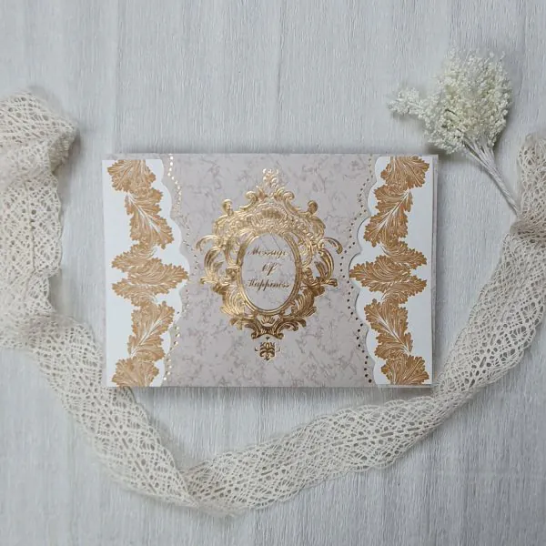 کارت عروسی کد 115 قهوه ای