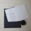 پاکت و متن عمودی کارت ترحیم