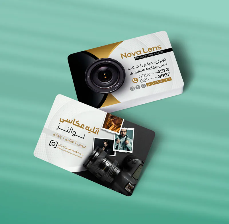 کارت ویزیت عکاس و عکاسی طرح 01