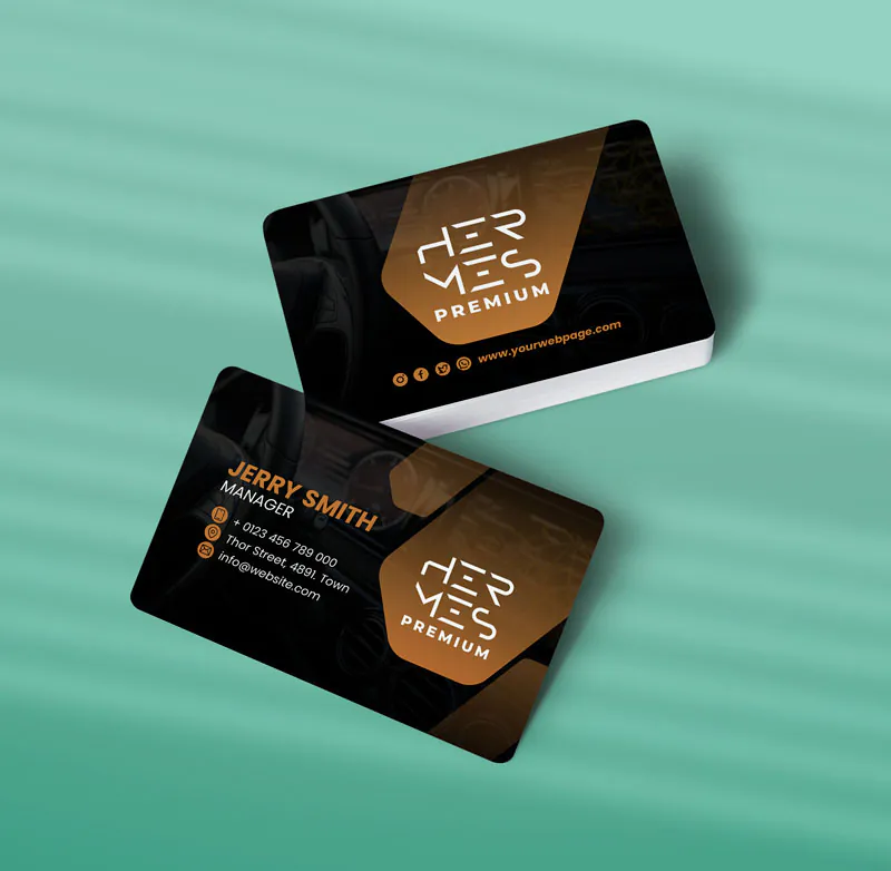 کارت ویزیت نمایشگاه ماشین طرح 09