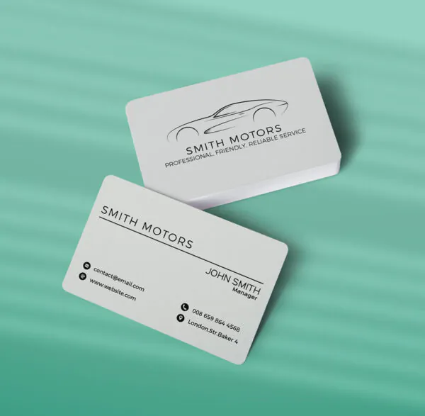 کارت ویزیت نمایشگاه ماشین طرح 10