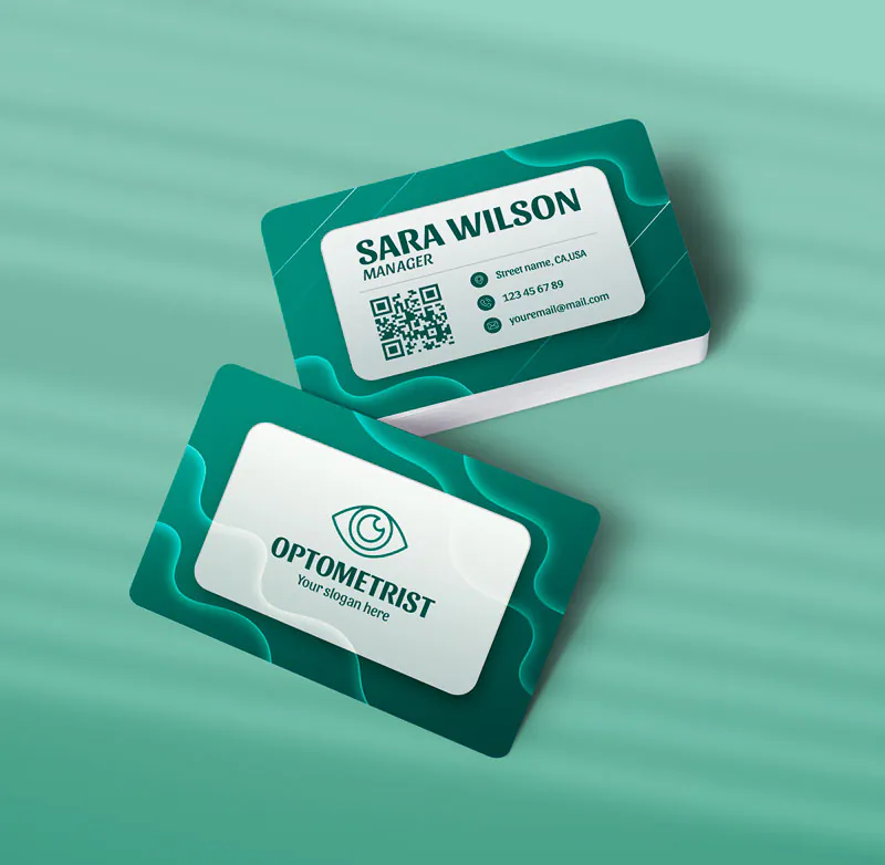 کارت ویزیت چشم پزشکی طرح 07