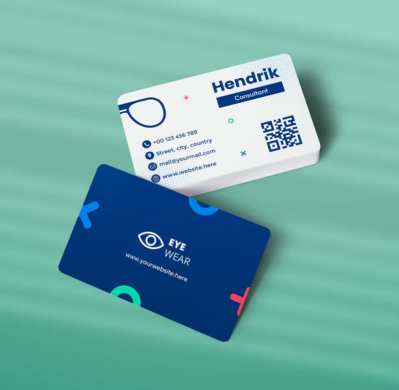کارت ویزیت چشم پزشکی طرح 08