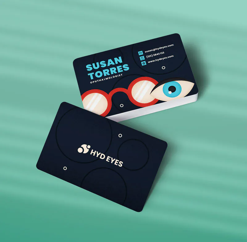 کارت ویزیت چشم پزشکی طرح 09
